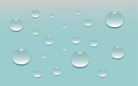 Background blue with water drops Stock Illustration