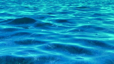 Background with Blue Water Waves Stock Footage 158128603