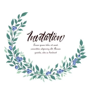 Background of blueberries fruit Stock Illustration