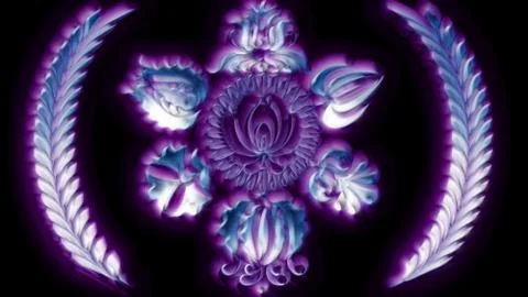 Background with blur Hungarian folk patterns Stock Illustration