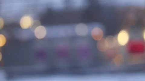 Background, blur lights. view from train window Video stock 295989807