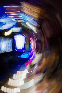 Background blur at night. Stock Photos