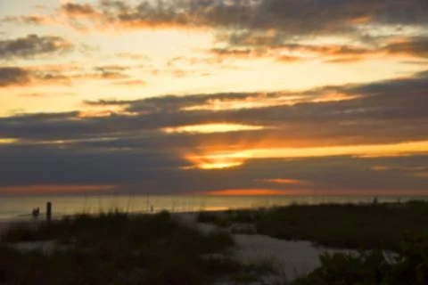 Background Blur of Sunset Stock Photos