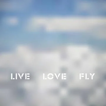 Background with blured sky and clouds Stock-Illustration