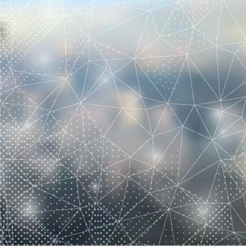 Background with blured sky and clouds Stock Illustration