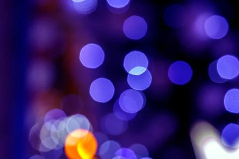 Background blurred abstraction of colored lanterns and decorations. bokeh tex Stock Photos