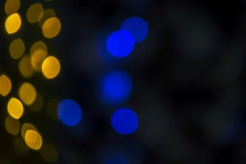 Background blurred abstraction of colored lanterns and decorations. bokeh tex Stock Photos