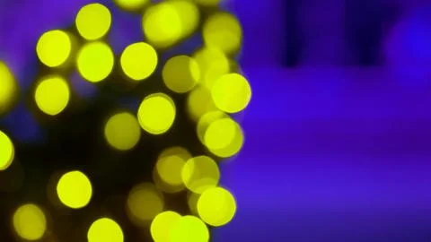 Background blurred abstraction of colored lanterns and decorations. bokeh tex Stock Photos