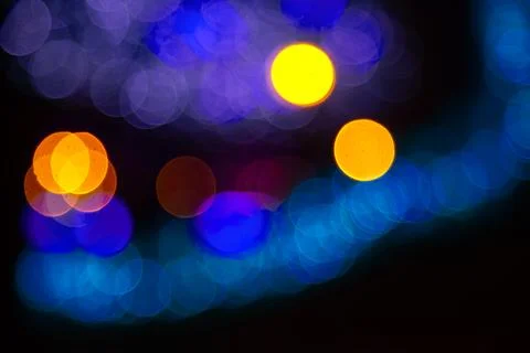 Background blurred abstraction of colored lanterns and decorations. bokeh t.. Stock Photos