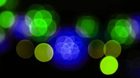 Background blurred abstraction of colored lanterns and decorations. bokeh t.. Stock Photos