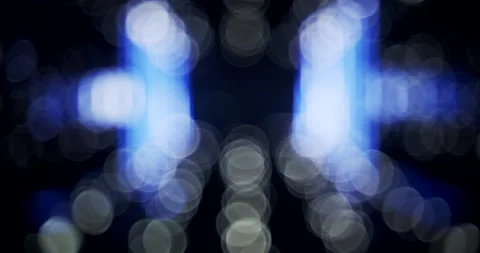 A background of blurred blue lights. Stock Footage 145857162