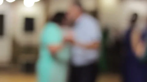 Background of blurred dancing people Stock Footage 106279673