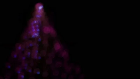 Background, blurred lights in the form of a Christmas tree. Stock Footage 221790516