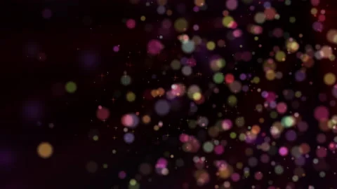 Background with blurred multicolored particles Stock Footage 147289844