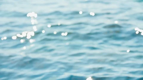 Background, blurred sea, waves, sun Stock Footage 115839686