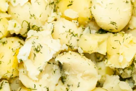 Background of boiled potatoes Stock Photos