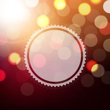 Background with bokeh and sphere Stock Illustration