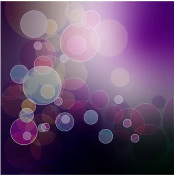 The background bokeh in beautiful style on light background. Glowing light ef Stock Illustration