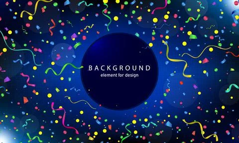 Background with bokeh effect. Elegant christmas blue background with sparkles Stock Illustration