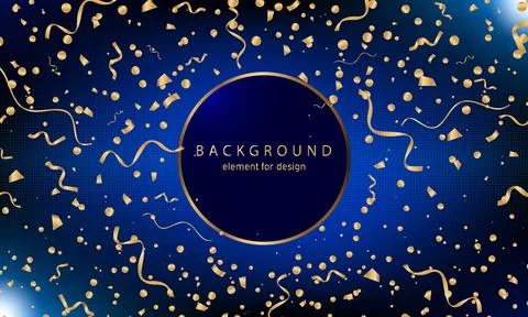 Background with bokeh effect. Elegant christmas blue background with sparkles Stock Illustration