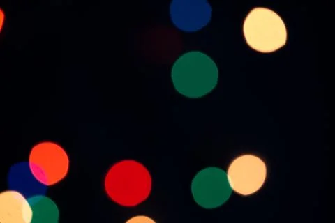 Background, bokeh overlay, texture, defocused christmas lights Stock Photos
