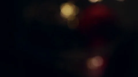 Background bokeh from the top down Christmas lights Stock Footage 70017681