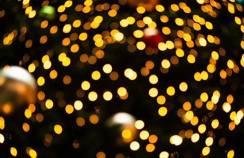 Background Bokeh Yellow Light Warm Festive Sparkle Gold Abstract 写真素材