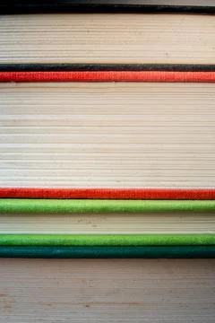 Background of books stacked on on another Stock Photos