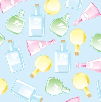 Background from bottles Stock-Illustration