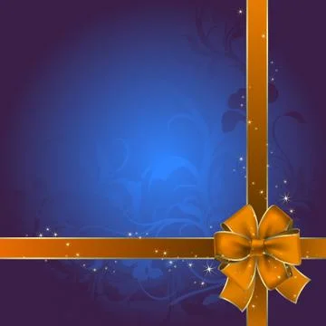 Background with bow Stock Illustration