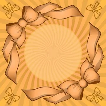 Background with bows and beams Stock Illustration