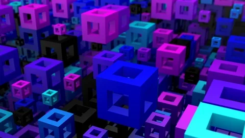 Background of Boxes Stock Footage 119633180