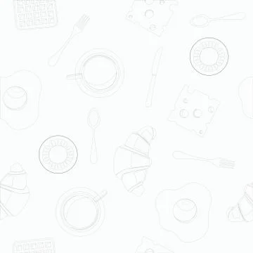 Background Breakfast Stock Illustration