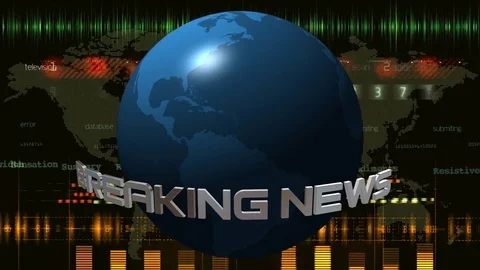 Background for breaking news v.1  Stock Footage 77748913
