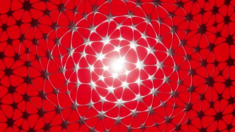 Background breathing cells. 3d render disco background. Vj loop kaleidoscope Video stock 226900281