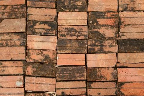 Background of brick floor texture. Stock Photos