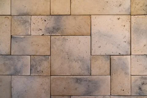 Background of brick stone wall texture. Close up image. Stock Photos