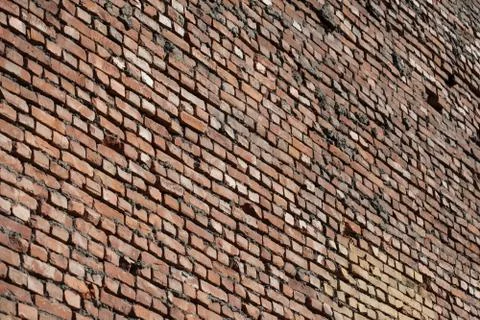 Background of brick  wall. Diagonal. Stock Photos