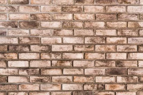 Background of brick wall with old texture pattern. Stock Photos