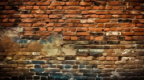 Background of brick wall texture. Brick wall background for interior or ext.. Illustrazione stock