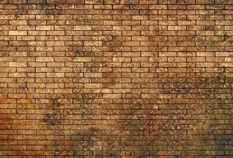 Background of brick wall texture Stock Illustration