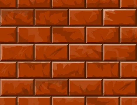 Background of brick wall texture Stock Illustration
