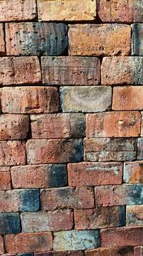 Background of brick wall texture. Old brick wall texture for background. Foto stock