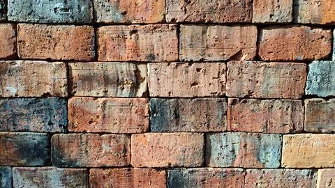 Background of brick wall texture. Old brick wall texture for background. Stock Photos