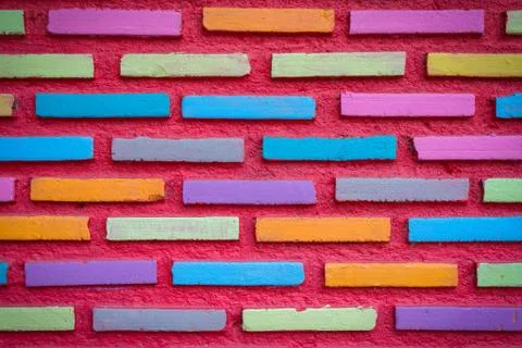 Background of brick wall texture pattern for design Foto stock