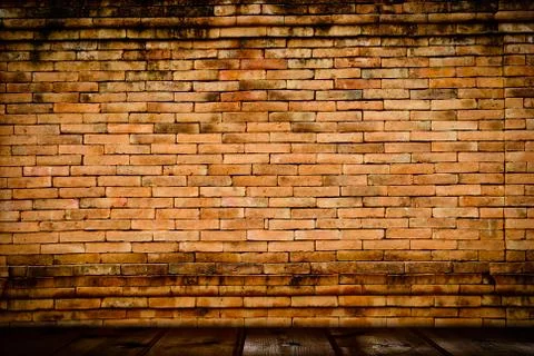 Background of brick wall texture Stock Photos