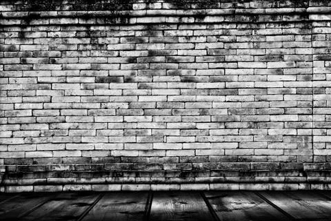 Background of brick wall texture Stock Photos