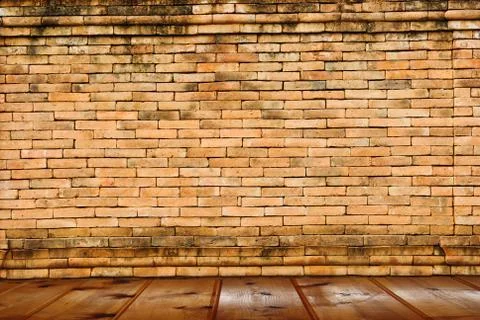Background of brick wall texture Stock Photos