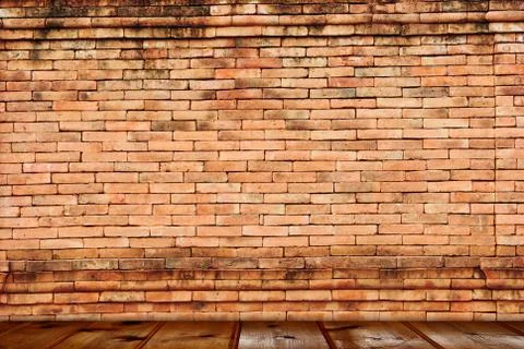 Background of brick wall texture Stock Photos