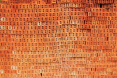 Background of brick wall texture Stock Photos